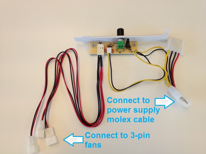 How do I connect the cables on the fan controller on Fractal Design